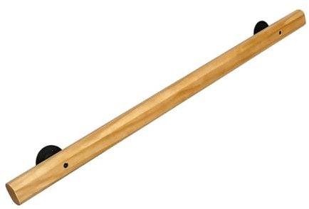 Treppenhandlauf Holz, Treppengeländer Innen, Handläufe für Treppen, Treppenhandlauf für Wandhalterung. Treppenhandlauf für Flur, Dachboden, Terrasse, Kindergarten(80cm/2.6ft)