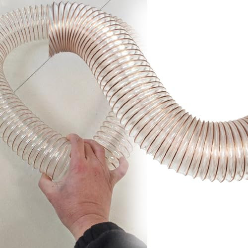 WLCGYD Abluftschlauch Lüftungsschlauch Staubsammelschlauch 25 60 40 60 80 100 125 200 325 400 550 600 Mm, Vakuumschlauchverlängerung Für Werkstattsauger/Holzbearbeitung(Dia-325mm(12 4/5''))