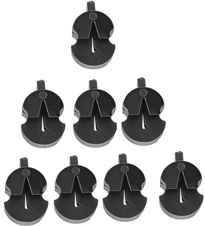 Laroal 8 Piezas de silenciador para violín, Puente para Viola, Color Negro