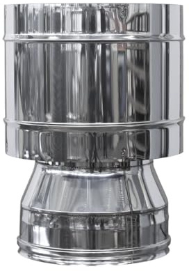 Comignolo Cappello a Botte Coibentato Doppia Parete in Lana di Roccia - in Acciaio Inox AISI 304 BA SP. 5/10 – per Camini (Ø100-150 mm)