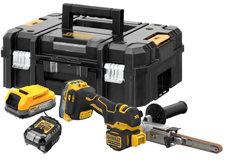 DEWALT DCM200E2T-QW Ponceuse à bande avec batterie avec chargeur Moteur sans balais