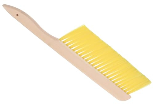 Healifty Balai à Abeilles Apiculture Manche Bois, Brosse Apiculteur Douce sans Danger pour Abeilles, Outil Compact Léger pour Nettoyage Ruche, Fournitures Apicoles Jardin, Accessoire