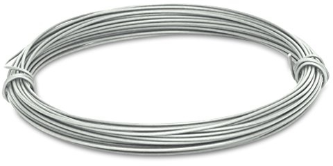 Windhager Filo per fiori da giardino, filo per legatura, filo per piante, filo per artigianato, antiruggine, zincato, 20 m x 1,4 mm, 06239