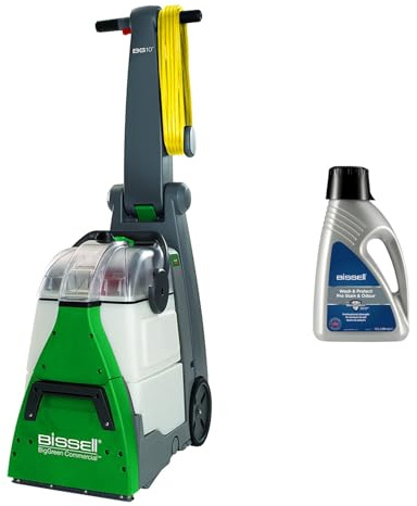 BISSELL Big Green, Professional Carpet Cleaner, 1400W, Large 7.7L Tank, 8 Rows of Rotating DirtLifter PowerBrushes, Cleans Forward & Backward, Includes 2.7m Hose & 15cm Stain Tool, 48F3E