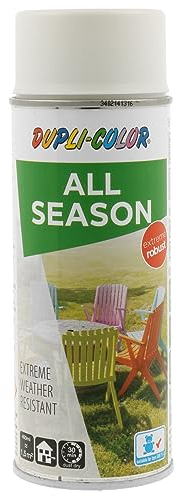 DUPLI-COLOR ALL SEASON RAL 9010 reinweiß matt 400 ml, hochwertiges Kunstharz-Farbspray, Schnelltrocknend, Wetterbeständig, Innen- und Außenanwendung