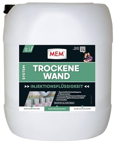 MEM Trockene Wand 30 l + 24 Trichter+ 15 kg Bohrlochschlämme