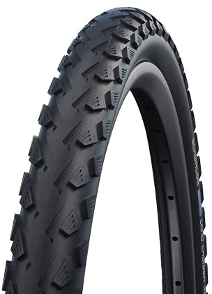 Schwalbe Land Cruiser Fahrradreifen – Drahtreifen mit K-Guard Pannenschutz – All-Terrain Profil – Für Trekking-, City- & E-Bikes – Schwarz