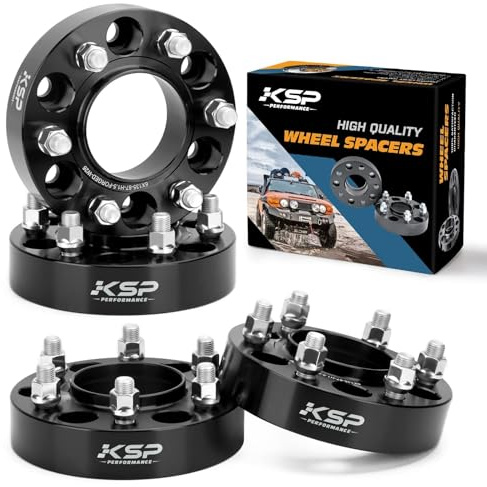 KSP 6 x 135 mm Spurverbreiterungen für F150, 3,8 cm nabenzentrierte 6 Radadapter für 2015–2019 F150 Expedition, Navigator mit M14 x 1,5 Bolzen und 87,1 Nabenbohrung, 4 Stück
