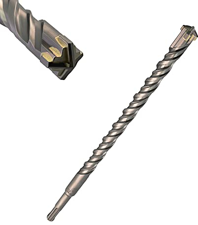 Corintian VHM SDS Plus Bohrer – Vierschneidiger Hammerbohrer Ø 4-18 mm, Steinbohrer, Betonbohrer, Mauerdurchbruchbohrer für Beton, Naturstein, Fliesen, Ziegel & Mauerwerk