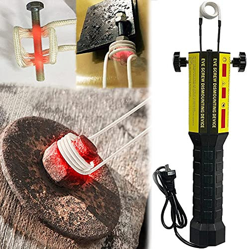 YNITJH Hand-Induktionsheizgerät,1000W Flammenloses Heizwerkzeug, Rostige Schraube Detacher mit Led-Licht,110V/220V,Zum Schnellen Entfernen Von äTzende Gefrorene Mutter Schrauben,220V