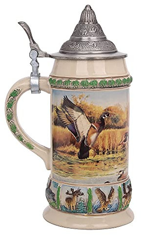 Chope Bière Allemande Bavière MunichTasse de Bière German Beer Stein Mug Deutschland Aigle Villes Boîte à Cadeau Souvenirs Chope à Biere
