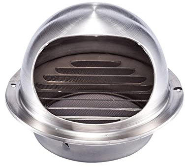 SHUDONGDEN Griglia di Ventilazione A Sfera in Acciaio Inox,Prese d'Aria Rotonde Spesse in Acciaio Inossidabile, Cappa Aspirante A Parete per Cucina E Bagno,150mm/5.91in