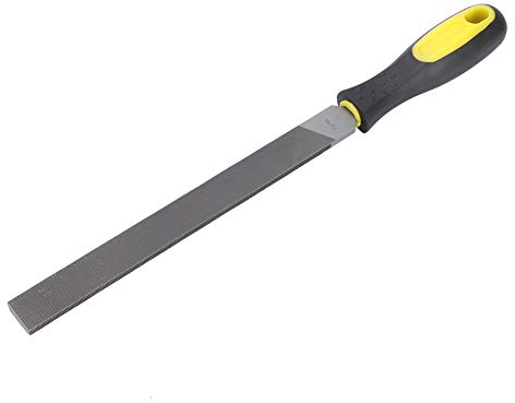 Lima Piatta Grande da 8 Pollici, Strumento per Affilare gli Utensili per File Manuali Lama per Affilare i File in Acciaio con Manico per Affilare i Coltelli, Ascia, Ascia in Metallo(a denti fini)