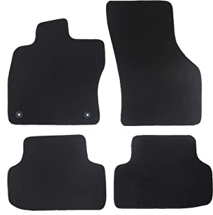 Fußmatten passend für Dacia Logan MCV Typ KS (Baujahr 2007-2024), Hit schwarz | 4-TLG | Umrandung schwarz