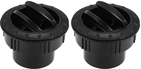 X AUTOHAUX Klimaanlage Lüftungsauslass 60mm Für RV 2 Stück | Material: ABS, Farbe: Schwarz, Außendurchmesser: 70mm, Höhe: 45mm, Geeignet Für Bus, Boot, Yacht, Langlebig, Dekorativ