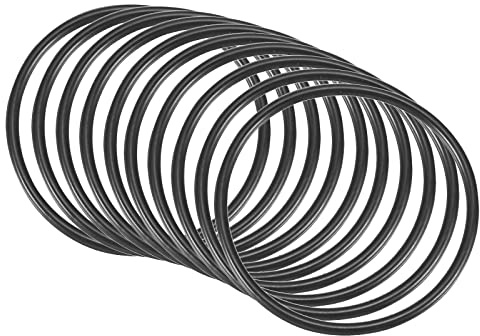 QUARKZMAN Nitrilkautschuk O-Ring Runde Gummiringe 50x45x 2.5mm 10 Stück | Wasserhahn Klempner Reparatur Dichtung Verbindung, Schwarz