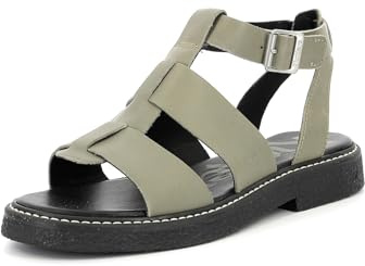 KICKERS Kick Lila, Sandalias Planas Mujer, Caqui, 37 EU