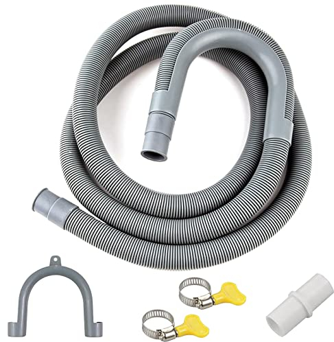 Manguera de Drenaje Universal para Lavadora, Lavavajillas y Secadora - 1M/1.5M/2M/2.5M/3M/4M/5M/6M/7M, Ø 20mm - Tubo de Desagüe