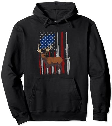 Jäger Hirsch Elch Bock jagen Elkaholic Pullover Hoodie