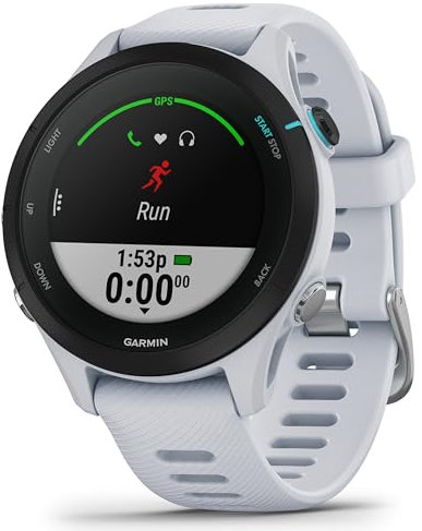 Garmin Forerunner 255 Music, Reloj Inteligente para Correr con GPS, Almacenamiento de música, Métricas avanzadas, Pay, Autonomía de 14 Días, Blanco (Reacondicionado)