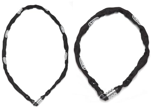 ABUS kinderwagenschloss fahrrad-schloss kinder textilschlauch kinder-fahrrad zahlen bike chain level zwei zahlschloss 3 stellig schwarz bike scooter