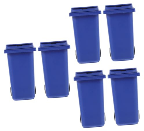 SEWACC 6pièces Corbeille De Bureau Bac De Rangement Multi-Fonctionnel pour Organisateur De Bureau Petit Conteneur à Déchets Chambre Ado