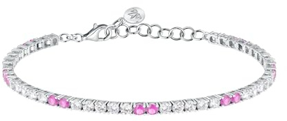 Morellato Bracciale Donna in Argento 925‰ riciclato, Tennis, Collezione TESORI, Regalo Amica