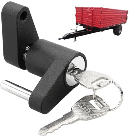 Trailer Tongue Coupler Lock | Boat Tongue Coupler Lock - Rustproof Trailer Hitch Pin Lock with Keys for Boat, Trailer, Car, RV