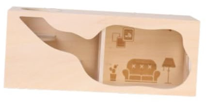 Fenteer Hamsterhaus, Kleintiertunnel, Landschaftsbaubedarf, Guckkasten, Erkundungsspielzeug für Mäuse, Kleintiere, L