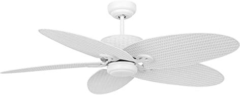 LUCCI AIR Deckenventilator Fijian II Weiß 132 cm mit Wandschalter