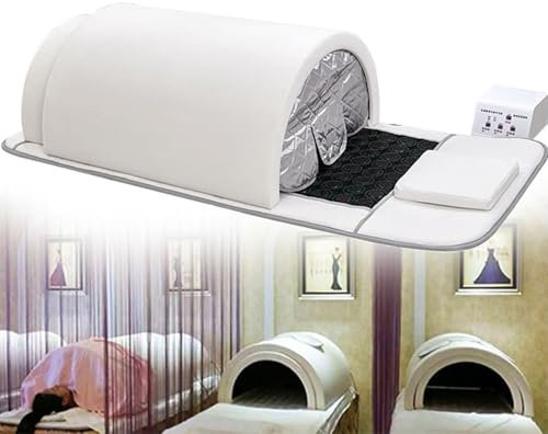 XNZJHPP Dôme de Sauna Infrarouge lointain Pro, Saunas zéro Emf, préchauffage de 5 Minutes, Sauna Sec Portable, Sauna Domestique, Pierres thérapeutiques
