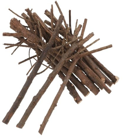 Housoutil 15cm Selbstgemacht Holzstäbchen Tannenzapfen Simulation 15 Stück Bastelstäbe Holz Zweige Für Weihnachtsdekoration Foto Requisiten Kinder Jugendliche