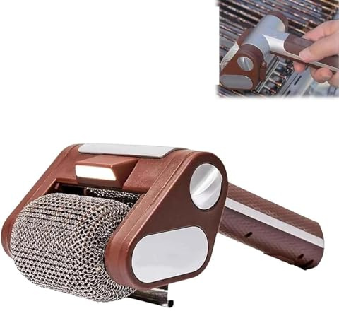 Limpiador eléctrico de Parrillas sin cerdas con LED, inalámbrico y Recargable, Rodillo de Acero Inoxidable 304 Que Elimina restos quemados, sin precalentamiento, 350 RPM