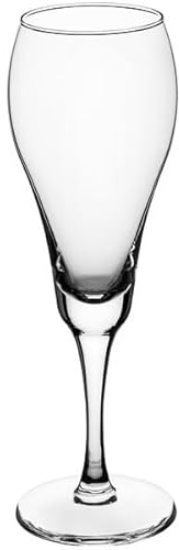 Glownary Tulip Champagne Flute Glass, Clear, 8.5 oz Capacity, Stemmed Design, Dishwasher Safe, 12 per Case