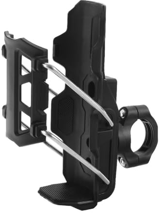 Gettimore Porte-gobelet de moto en plastique ABS - Support d'hydratation léger - Compatible avec guidon et rétroviseurs - Noir