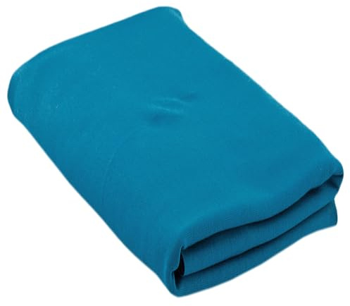 Einfarbiger Jerseystoff uni dunkel petrol – 95% Baumwolle, 5% Elasthan | Weich & Dehnbar, vielseitig zum Nähen | 100 cm x 150 cm