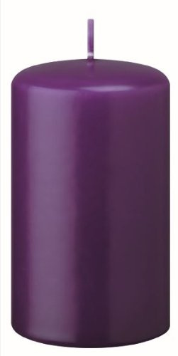 4er Adventskerzen, Adventskranz Kerzen Set Violett 12 x 6 cm