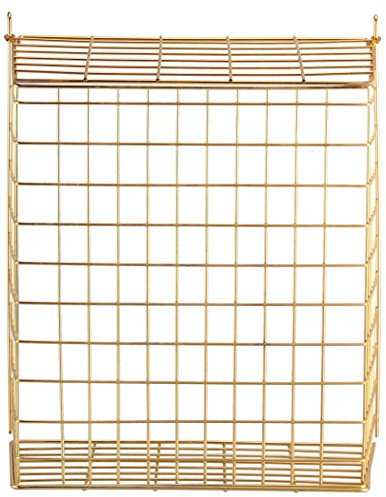 Buckingham Brass Plated Pre-Assembled Front Door Letter Cage/Post Box, Brass