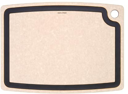 Epicurean Gourmet Series Cutting Board with Juice Groove, 17.5-Inch by 13-Inch, Natural/Slate