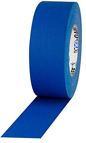ProTapes 840178015815 Pro Gaff Premium mate gamuza gaffers cinta con adhesivo de caucho, 11 mil de grosor, 55 m. Largo, 6 cm de ancho, color azul eléctrico