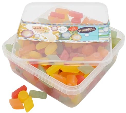 Deine Naschbox | Zuckerfreie Weingummis | 1kg Naschbox | XL Großpackung für Party, Candybar & als Geschenk - Spezialität nach englischer Art - Saftig