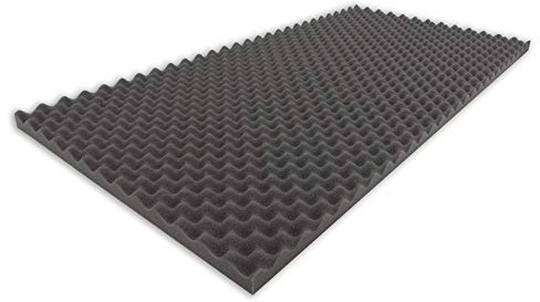 Noppenschaumstoff (Anthrazit ca.100x49x3cm) Akustikschaumstoff Raum Akustik Schall Dämmung Schutz
