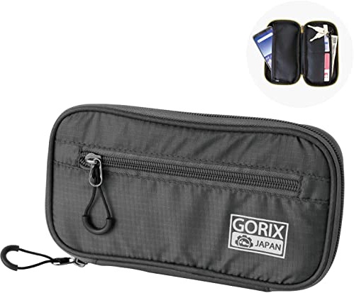 GORIX Cycle Wallet Pouch Bag Waterproof Mobile Phone Case Road MTB Bike (BKPO) (Black)