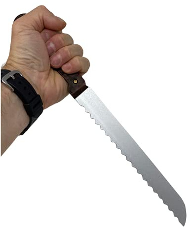 Rubber Johnnies Fake Brot Messer Scary BJason Messer Halloween Zubehör Realistische Verstärkte Schaum Prop Kostüm Waffen Full Size