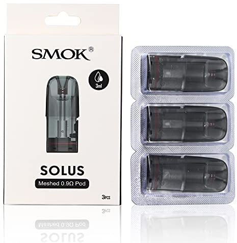 Original SMOK SOLUS Pod Cartridge 3ml 0.9ohm Meshed Vape Pod for SOLUS Vape Pen Kit Electronic Cigarette Vaporizer