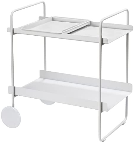 Zone Denmark A-Cocktail Trolley Barwagen, 60,6 x 40,5 x 66,4 cm, Soft Grey (Grau)