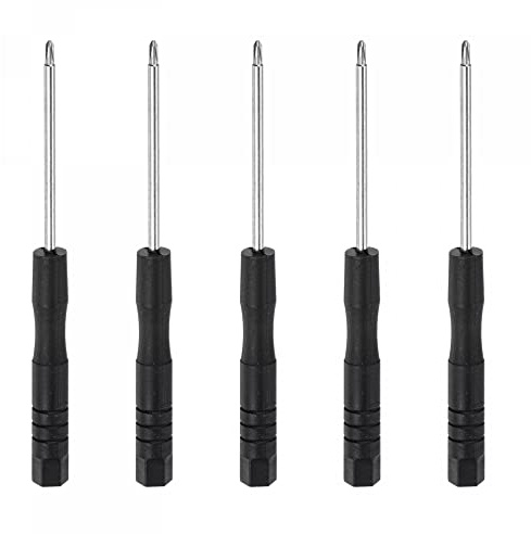 sourcing map Mini Cruciforme Tournevis, 1,5mm Tête cruciforme pour Montre Lunettes Métal Boucle Électronique Réparation, 5Pcs