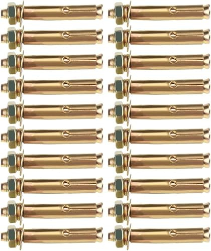 Ankerbolzen, Expansionsbolzen Expansionsschrauben, Ankerbolzen Haken, Keile, Sechskantschraubenhülse Betonanker Externer Dehnbolzen, M16 * 200/1 Stück (Color : M18 * 200/1pcs) (Color : M20 * 200/1pcs)