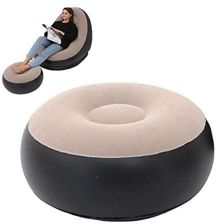 Zaphara Büro-Schlafkissen, Schlafzimmer, weiche, entspannende PVC-Beflockung, aufblasbare Fußstütze(Zoffee)