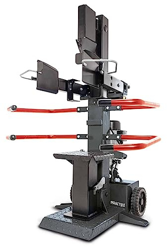 Practixx PX-CS Fendeur de bûches 8T vertical | 7,95 tonnes de fendage 400V 3500W | Longueur du bois 1070mm / max. Ø 350mm | Table pivotante | Bois dur et bois tendre – avec dispositif de roulement